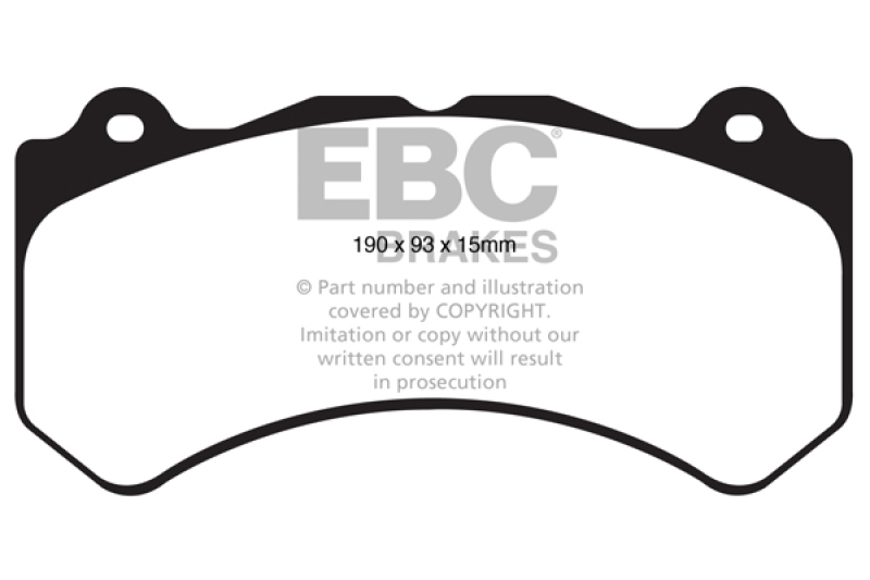 EBC Yellowstuff Brake Pads for Street and Track – Part Number DP41853R - Image 3