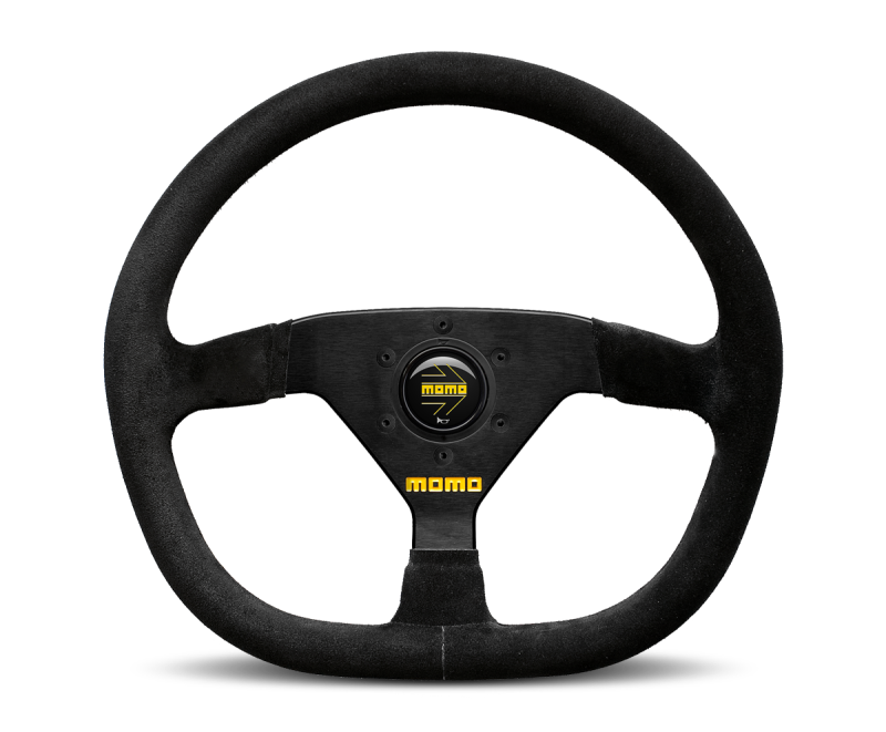 MOMO MOD88 320mm Steering Wheel - Black Suede with Black Spokes