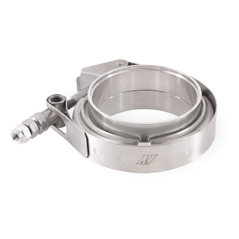 Mishimoto Aluminum V-Band Clamp with Flanges for 4-inch Pipes (Part Number: MMCLAMP-VA-4)