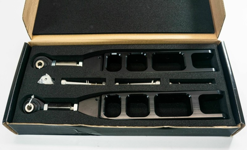 ISC Suspension V3 Rear Adjustable Control Arms for 2008-2021 Subaru Impreza — Stealth Series Black