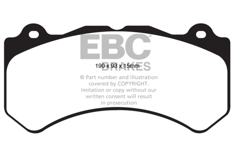 EBC Yellowstuff Brake Pads for Street and Track – Part Number DP41853R - Image 5