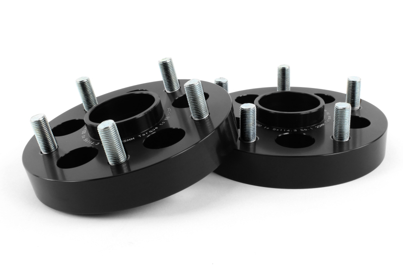 Perrin Performance Subaru/Toyota/Scion 25mm Wheel Adapter Pair - 5x100 to 5x114.3 Bolt-On with 56mm Hub - Image 2