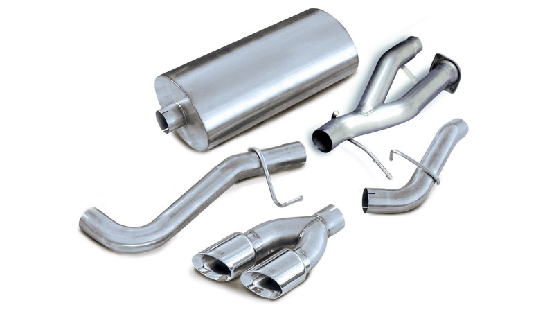Corsa Performance 14222 Polished Sport Cat-Back Exhaust System for Cadillac Escalade ESV and GMC Yukon XL 1500 - Image 2