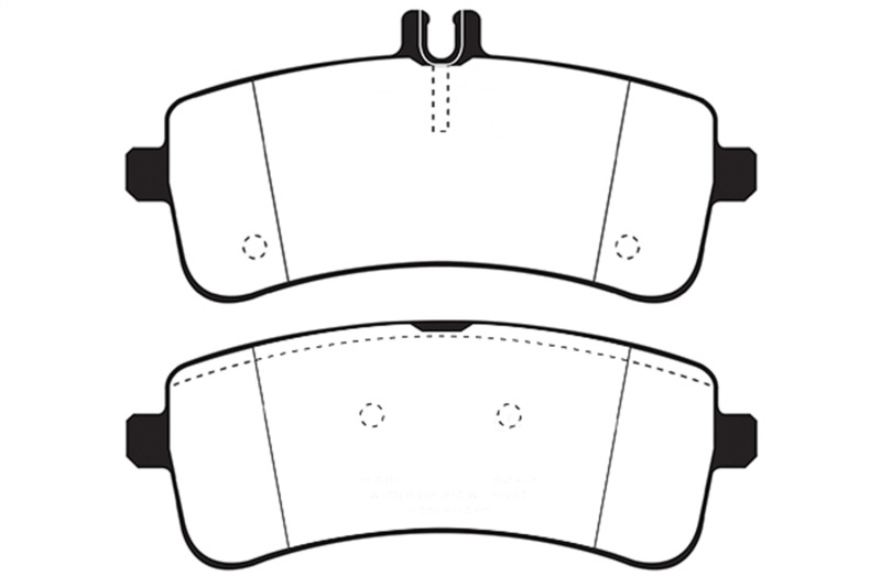 EBC Brakes Yellowstuff Rear Brake Pads for Mercedes-Benz C63 AMG W205 – High Friction Street and Track Performance - Image 2