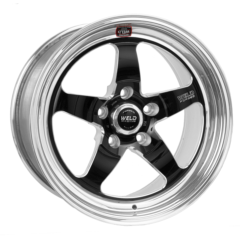 Weld S71 17x5 Inch Black Wheel with 5x120mm Bolt Pattern and High Pad for Chevrolet and Cadillac