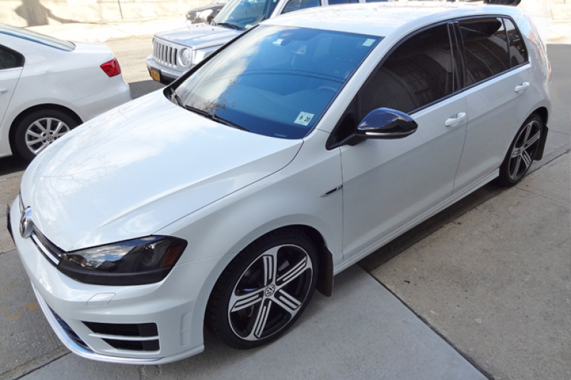 Rally Armor 15-17.5 MKVII VW Golf R Black UR Mud Flap with Blue Logo - Image 6