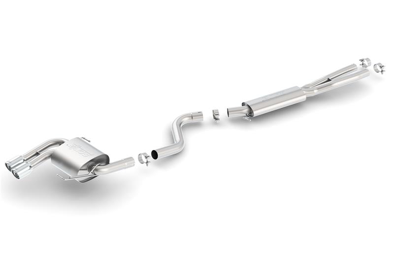 Borla Touring Cat-Back Exhaust System for 2006-2012 BMW 3 Series E90/E91 328i and 325i by Borla Part #140505 - Image 9