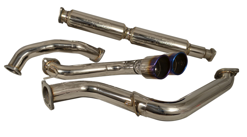 Injen SES9001TT Ford Focus ST 2013-2017 3-inch Stainless Steel Cat-Back Exhaust System with Burnt Titanium Tips - Image 2