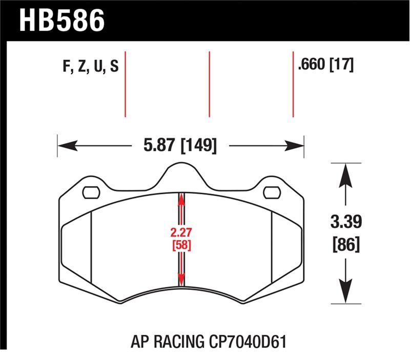 Hawk Performance AP Racing CP7040 Ceramic Street Brake Pads for Enhanced Stopping Power - Image 10