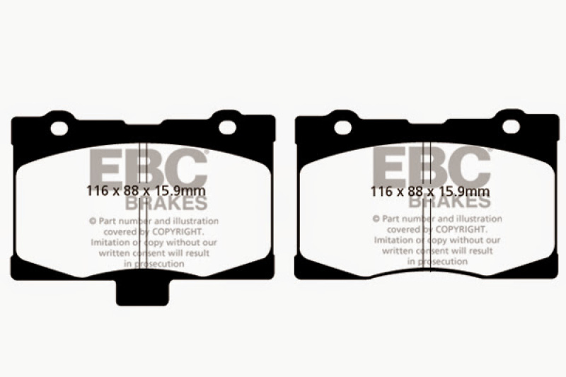 EBC Redstuff Ceramic Low Dust Front Brake Pads for Acura RL 2005-2012 - Image 6