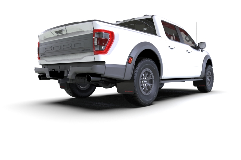 Rally Armor 21-25 Ford F-150 Raptor Gen 3 Black UR Mud Flap with Dark Grey Logo - Image 4