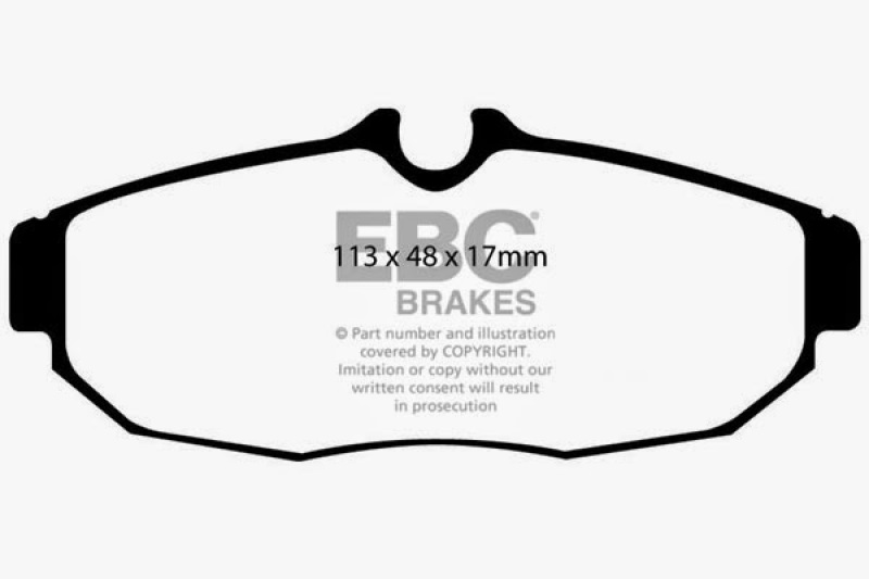 EBC Yellowstuff Rear Brake Pads for Ford Mustang 2005-2012 – High-Performance Street & Track Use - Image 6