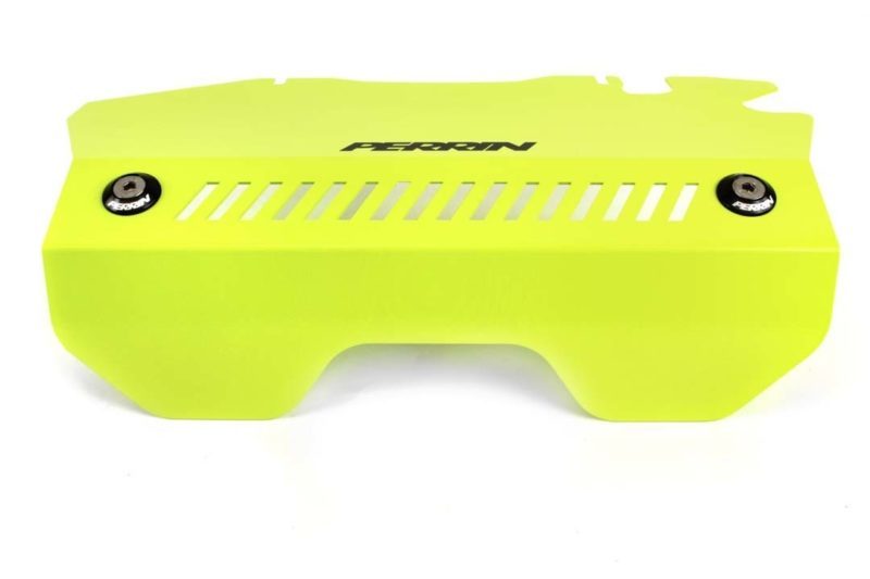 Perrin Performance Neon Yellow Engine Cover Kit for 2015-2021 Subaru WRX with Intercooler and Pulley Covers - Part No. PSP-ENG-165NY - Image 5