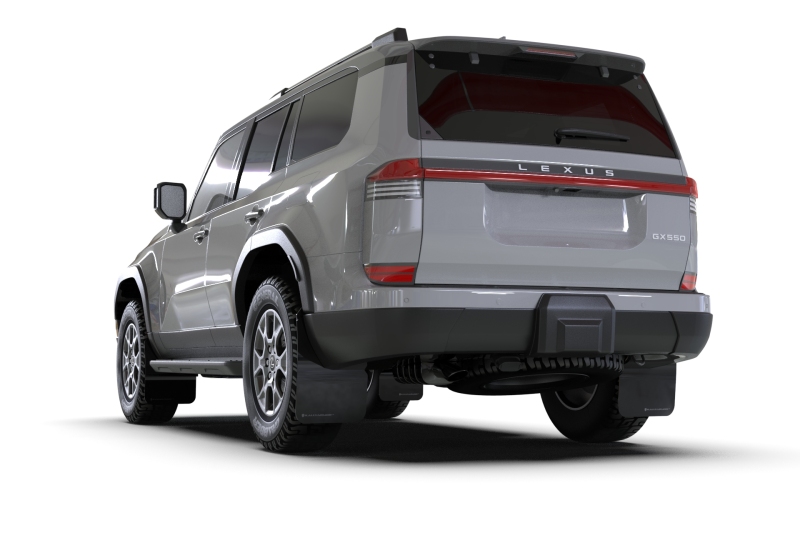 Rally Armor Lexus GX 550 Luxury Black UR Mud Flap with Metallic Black Logo - Part MF162-BLK-UR-MBK - Image 5