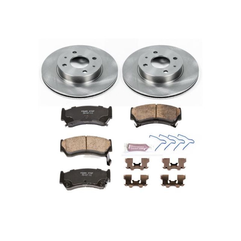 PowerStop KOE1172 Z17 Evolution Plus Ceramic Brake Kit for Nissan Sentra and 200SX (1995-2000)