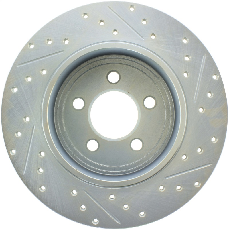 StopTech Select Sport 06-15 Dodge Charger / 05-15 Chrysler 300 Slotted and Drilled Right Rear Brake Rotor - Image 3