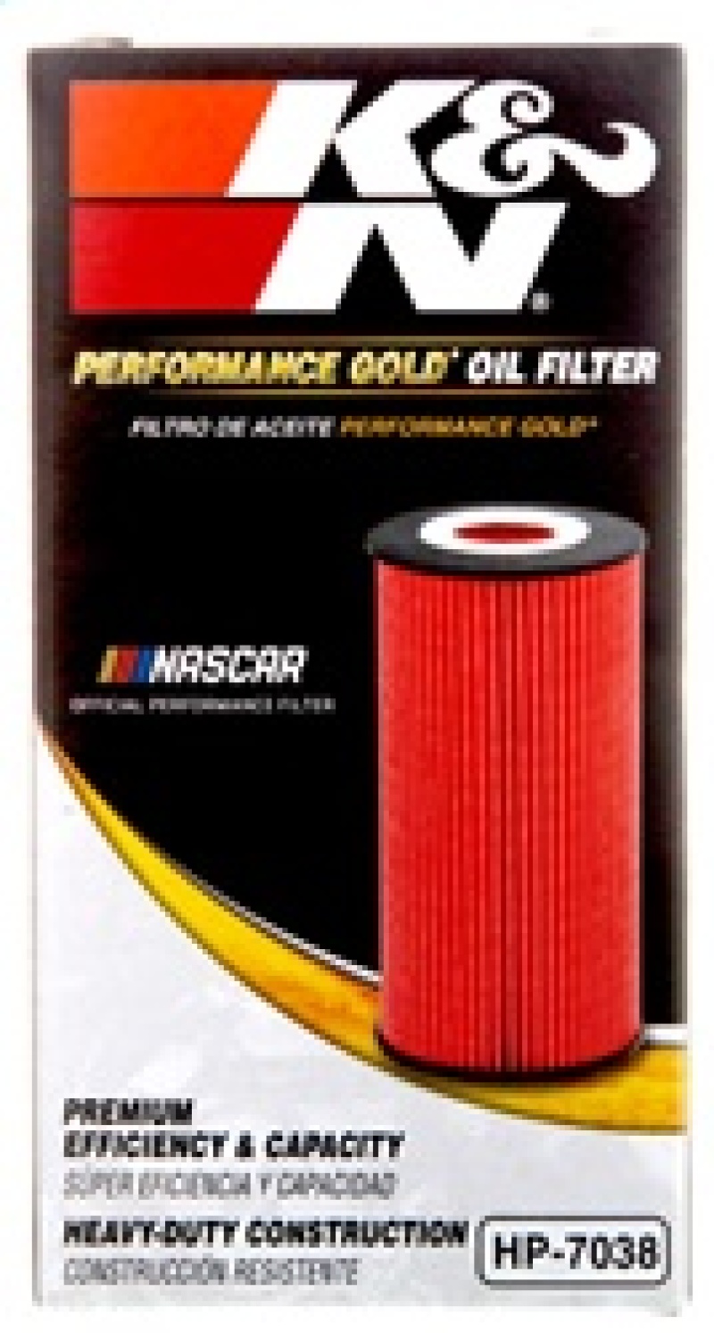 K&N Engineering HP-7038 Performance Oil Filter for 2019 Audi A3 2.0L and Compatible Vehicles - Image 3