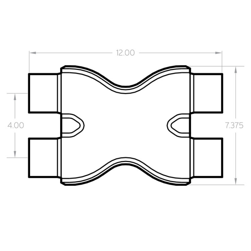 MagnaFlow Performance Exhaust X-Pipe 10791 – 2.50 Inch Stainless Steel for Custom Exhaust Systems - Image 3