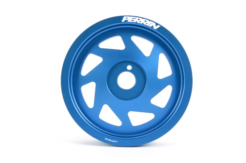 Perrin Performance Lightened Crank Pulley for Subaru WRX, BRZ, FXT, and Crosstrek - Blue (Part Number PSP-ENG-101BL)
