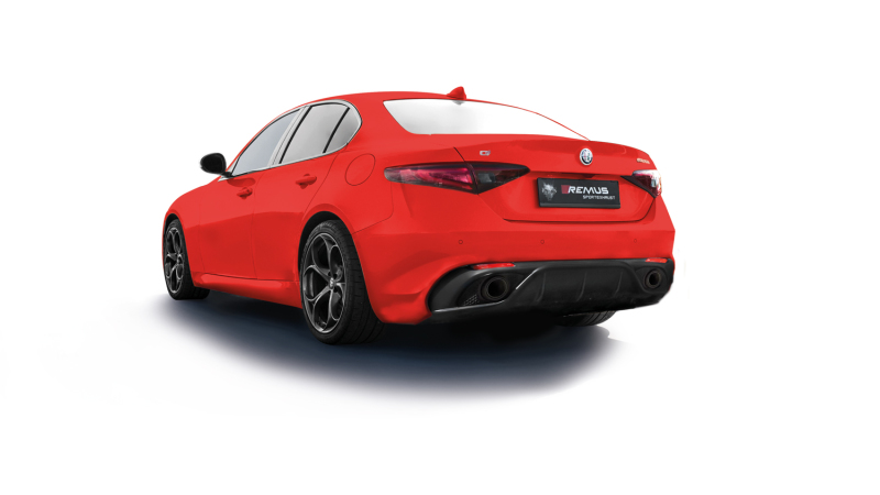Remus Axle Back Exhaust System for 2016 Alfa Romeo Giulia Veloce Q4 AWD 2.0L Turbo Multiair - Part #025017 1500