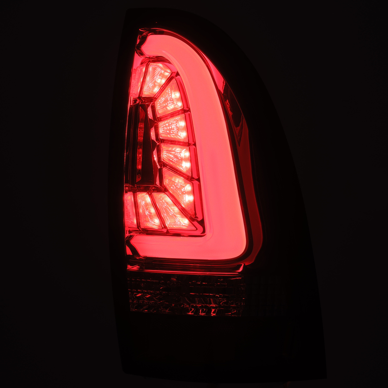 AlphaRex PRO-Series LED Tail Lights for Toyota Tacoma 2005-2015, Red Smoke Finish - Image 4