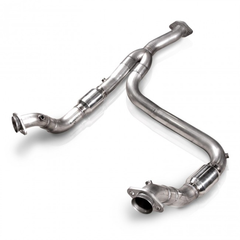 Stainless Works 2011-14 Ford F-150 3.5L 3-Inch Downpipe with Catted Lead Pipes and Y-Pipe