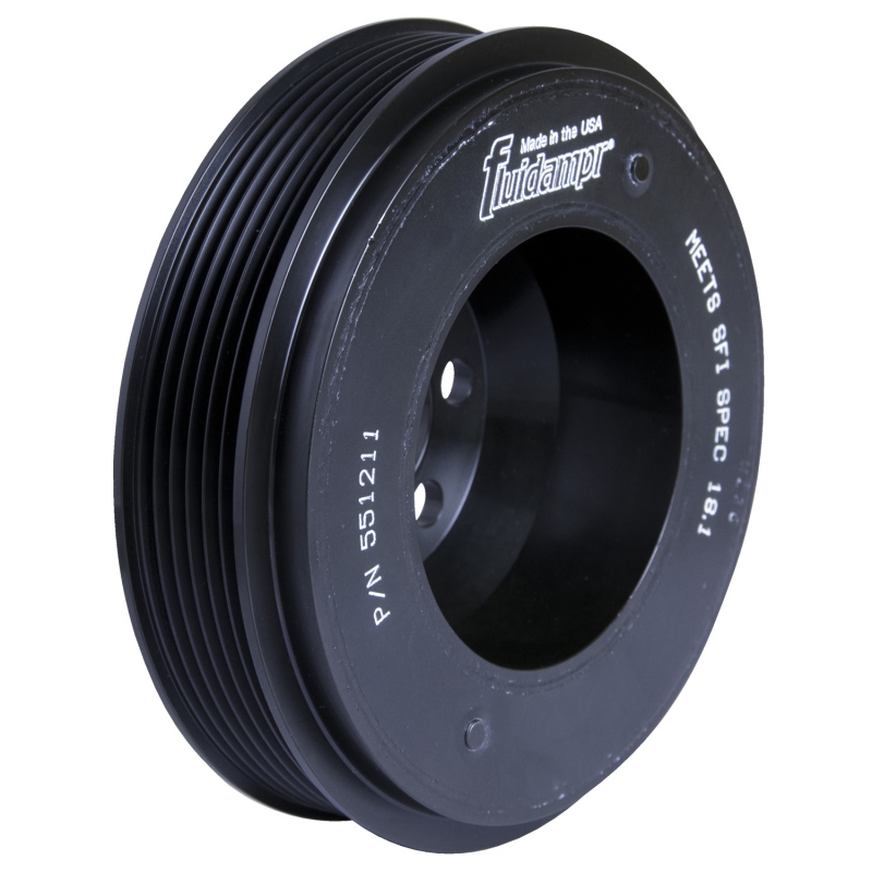 Fluidampr VW 06-08 2.0L FSI Steel Harmonic Balancer - Black Zinc Chromate, SFI 18.1 Certified