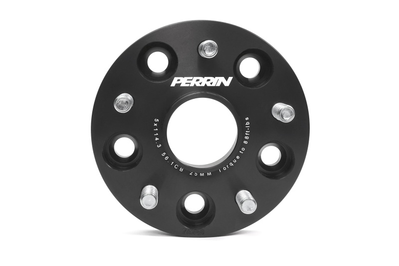 Perrin Performance Subaru 25mm Wheel Spacers 5x114.3 BP with 56mm Hub - Black