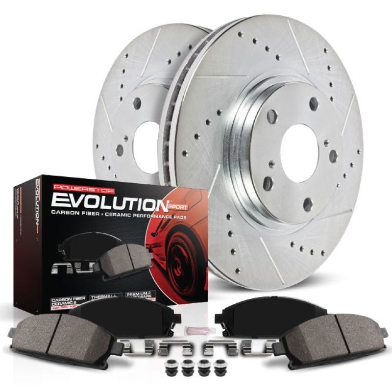 PowerStop K894 Z23 Evolution Sport Brake Upgrade Kit for 2000-2002 Audi S4 Rear - Image 2