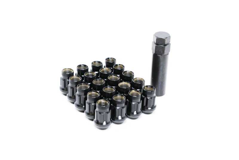 Wheel Mate Monster Lug 35 Short Lug Nut Set of 20 - Black 14x1.50 Part #33000B