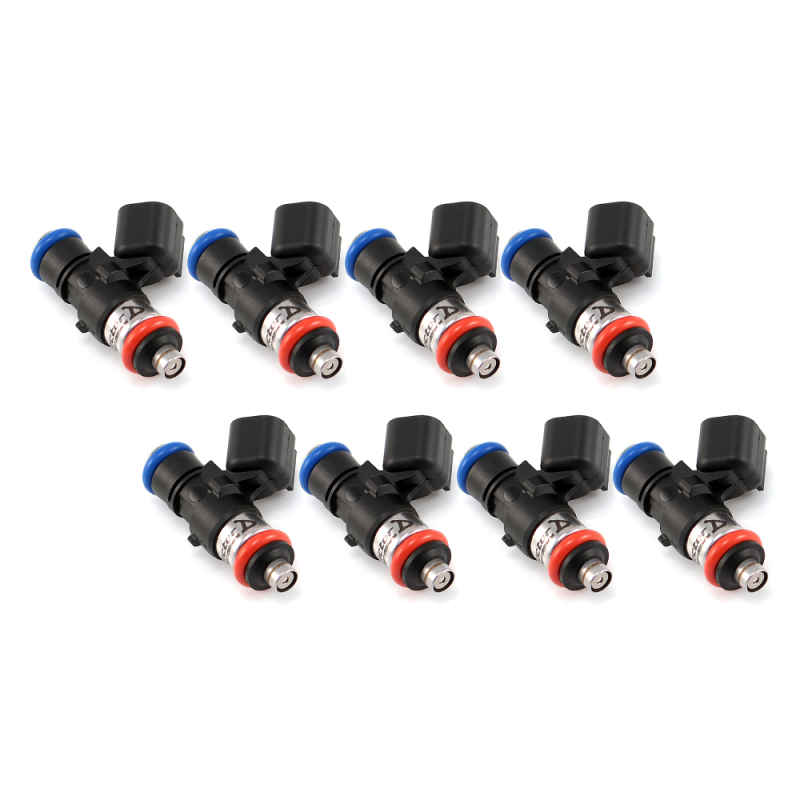 Injector Dynamics 1050cc Fuel Injectors for Chevrolet Corvette - No Adaptor Top, 34mm Length, Orange Lower O-Ring (Set of 8)