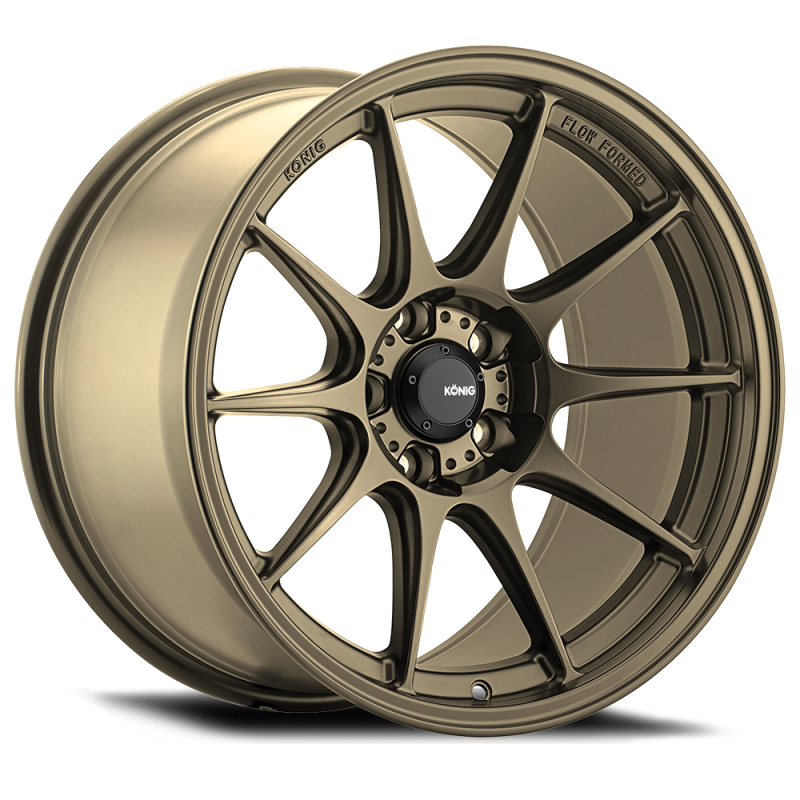 Konig Dekagram 18x9.5 Alloy Wheel with 5x114.3 Bolt Pattern and ET35 Offset in Gloss Bronze