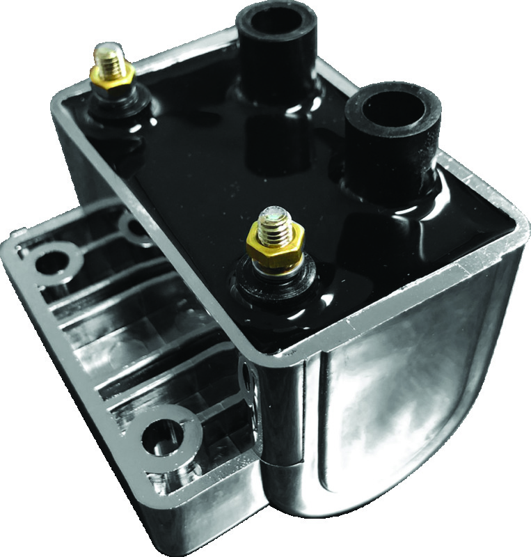 Twin Power 65-79 Big Twin and XL Ignition Coil for Harley Davidson - Chrome, Part 210535
