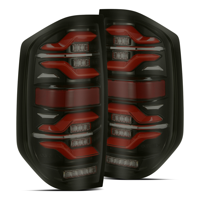 AlphaRex LUXX LED Taillights for 2014-2016 Toyota Tundra – Black/Red with Sequential Signal