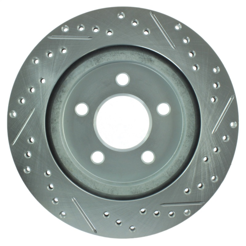 StopTech Select Sport 05-10 Ford Mustang GT Rear Right Slotted and Drilled Rotor Part #227.61087R - Image 4
