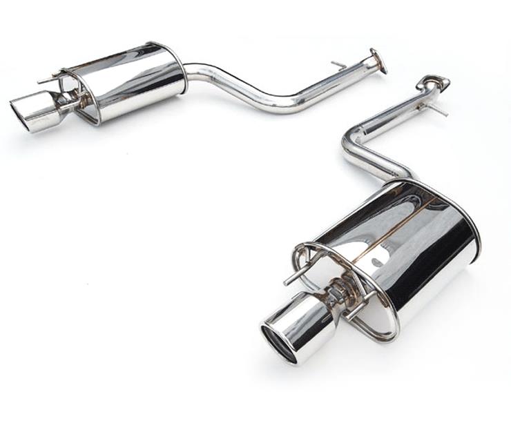 Invidia Q300 Twin Outlet Rolled Titanium Burnt Quad Tip Cat-Back Exhaust for Subaru WRX/STI 2015-2016 - Image 5