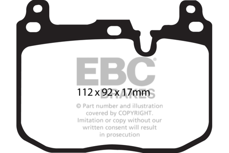 EBC Redstuff Ceramic Low Dust Front Brake Pads for BMW M3 F80 – Part Number DP32130C - Image 5