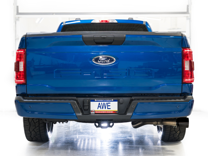 AWE Tuning 3015-33145 Ford F-150 Cat-Back Exhaust with 4.5-Inch Diamond Black Tips - Image 3
