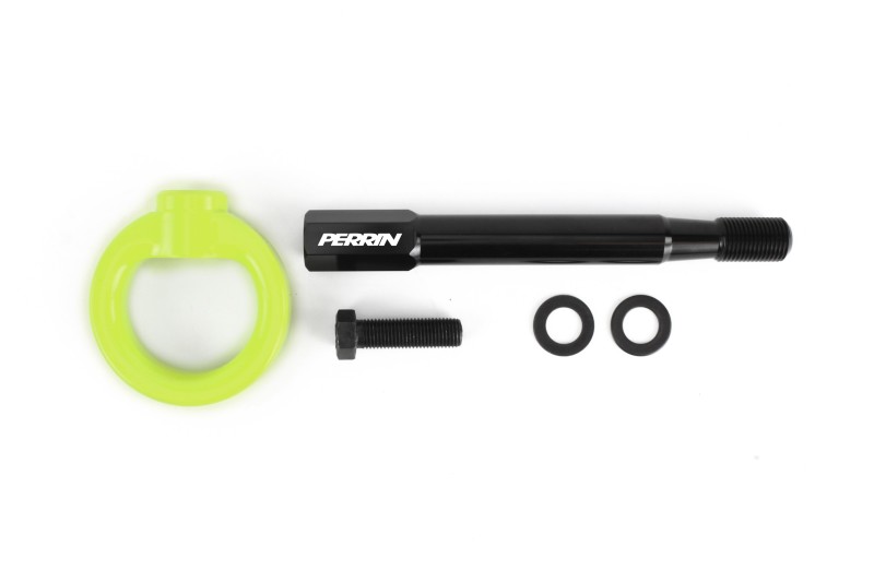 Perrin Performance Front Tow Hook Kit for Subaru WRX, Crosstrek, and Outback XT - Neon Yellow (Part Number PSP-BDY-237NY) - Image 4