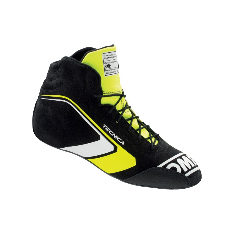 OMP Tecnica Shoes Black and Fluorescent Yellow Size 40 – Fia 8856-2018