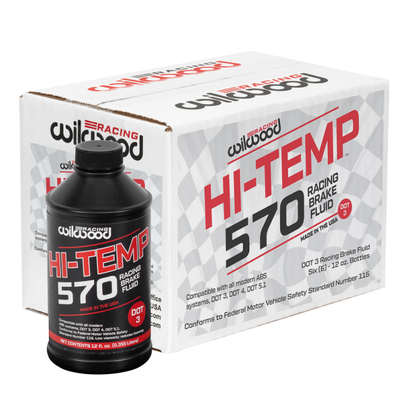 Wilwood 570 Brake Fluid - 6 Pack, 12 oz Bottles for Automotive Performance - Image 2