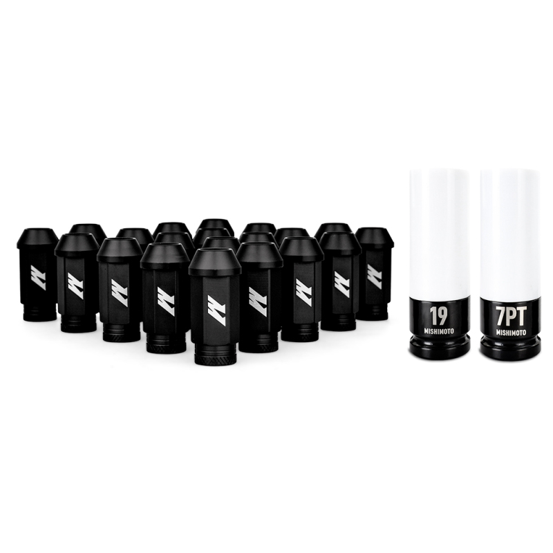 Mishimoto Aluminum Locking Lug Nuts M12x1.25 20pc Set in Black - Image 9