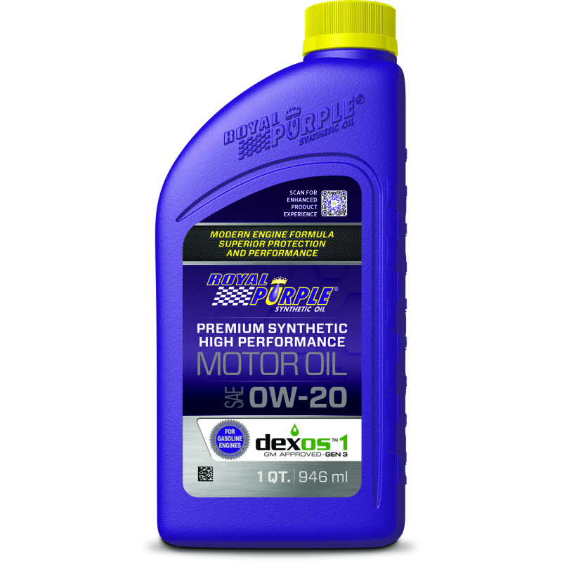 Royal Purple Premium Synthetic High Performance 0W-20 Motor Oil – 1 Quart