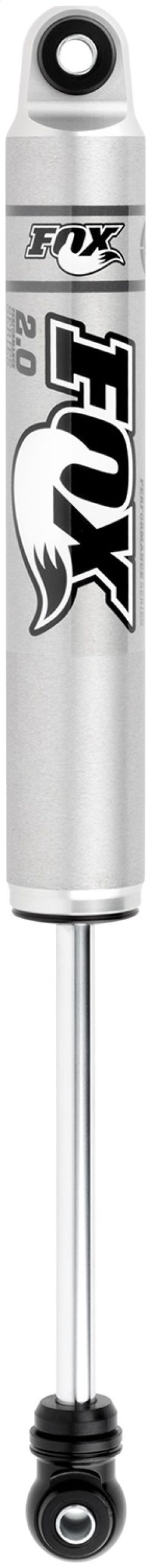 Fox 2.0 Performance Series 8-Inch Smooth Body Internal Floating Piston Shock with Eyelet Ends - Black Aluminum