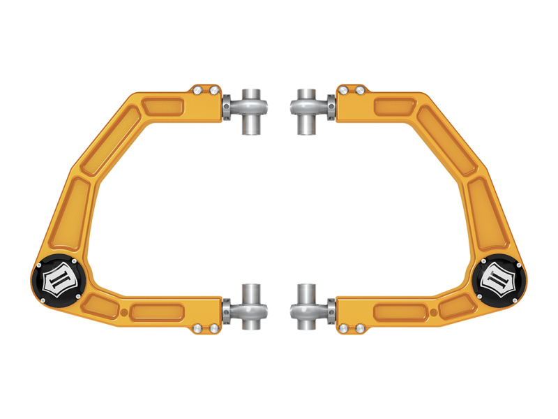 ICON 2024 Toyota Tacoma Billet Upper Control Arm with Delta Joint PRO - Gold Anodized