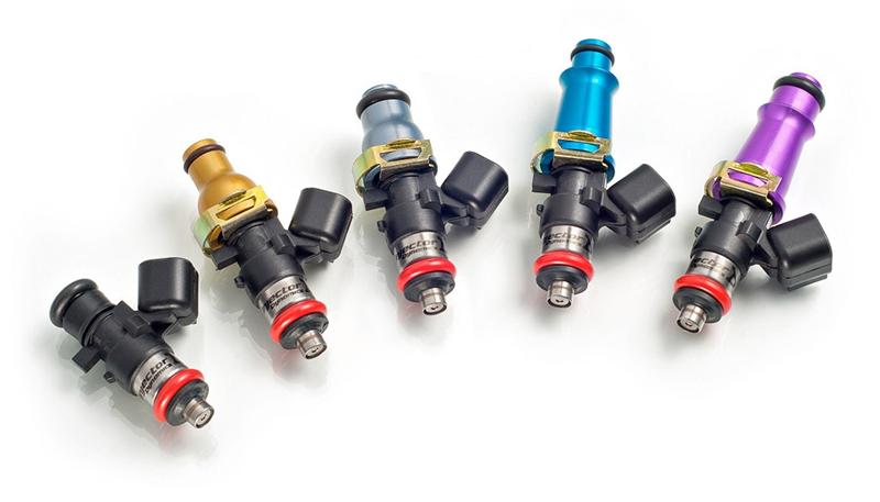 Injector Dynamics 1340cc Fuel Injectors for BMW 540i and 740i - 60mm Length, Purple Top, Set of 8 - Image 2