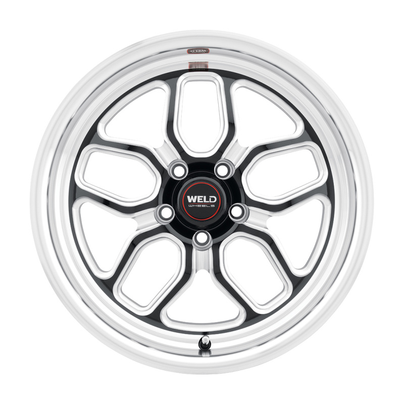 Weld S152 17x10 Laguna Drag Wheel - 5x115 Bolt Pattern, Gloss Black Finish, 78.1mm Center Bore - Image 2