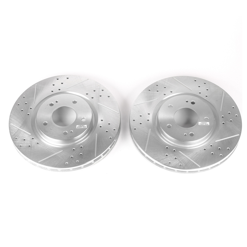PowerStop JBR1109XPR Drilled & Slotted Front Rotors for Mitsubishi Lancer (Pair) - Image 2