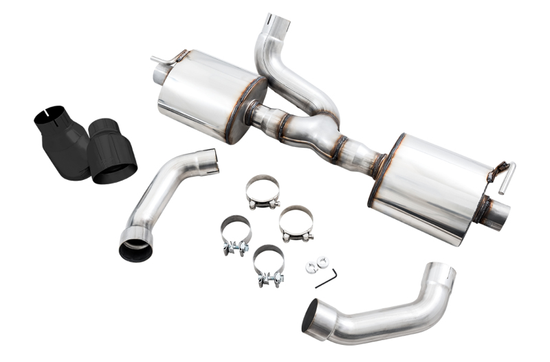 AWE Tuning Jeep Wrangler JK/JKU 3.6L Tread Edition Axle-Back Dual Exhaust with Diamond Black Tips - Image 7