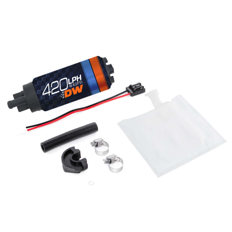 DeatschWerks DW420 Series 420 LPH In-Tank Fuel Pump with Install Kit for Subaru Forester, Impreza, and Legacy GT